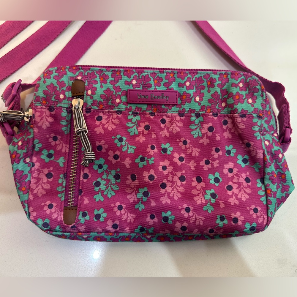 Vera Bradley Pink Floral Women's Crossbody Bag NWOT